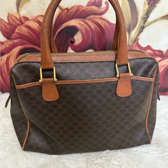 Vintage Celine Macadam Boston Bag - Picture 2 of 14